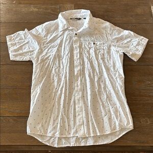 Travis Mathew White Casual Button Down Shirt